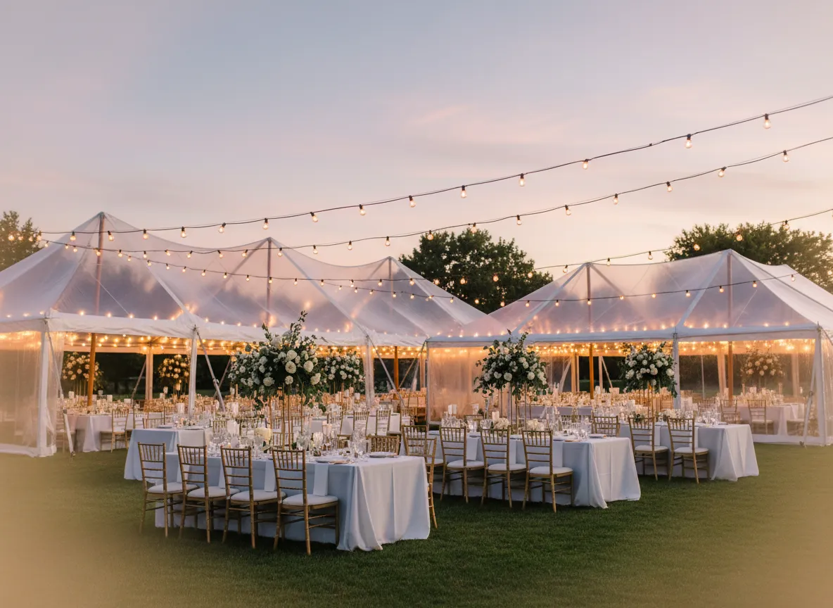 Event tent rentals Metro Detroit outdoor setup