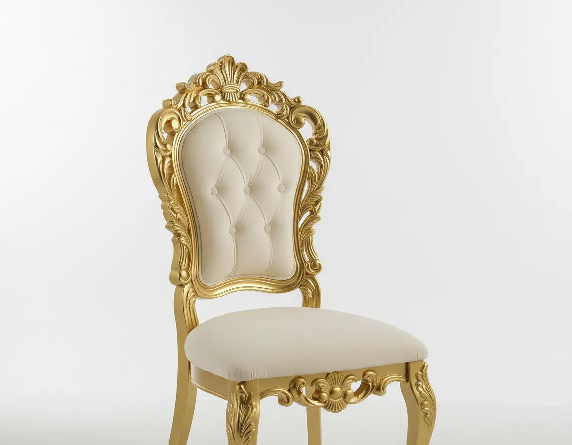 Regal chair seating rental for luxury wedding reception in Metro Detroit