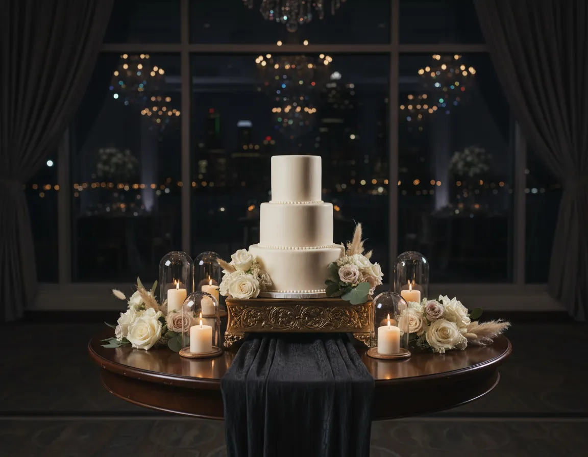 Signature cake table and luxury cake stand rentals in Detroit