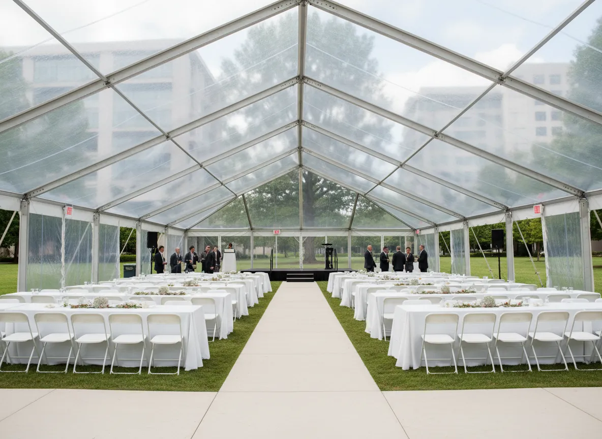 frame tent rental Metro Detroit corporate event