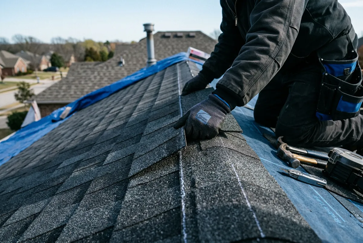 Architectural shingle installation