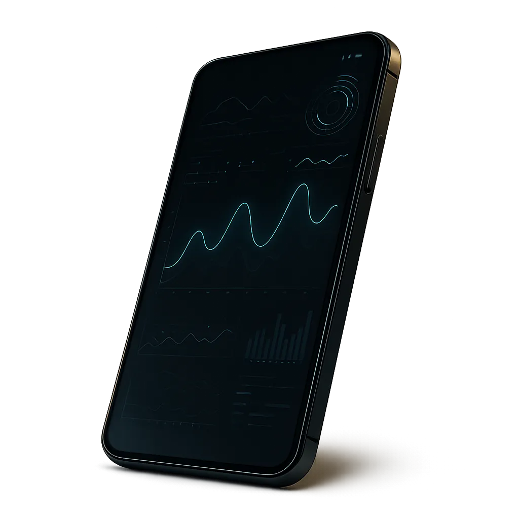 No Breaks Blueprint AI Command Dashboard interface with cyan telemetry light trails and active prospect automation