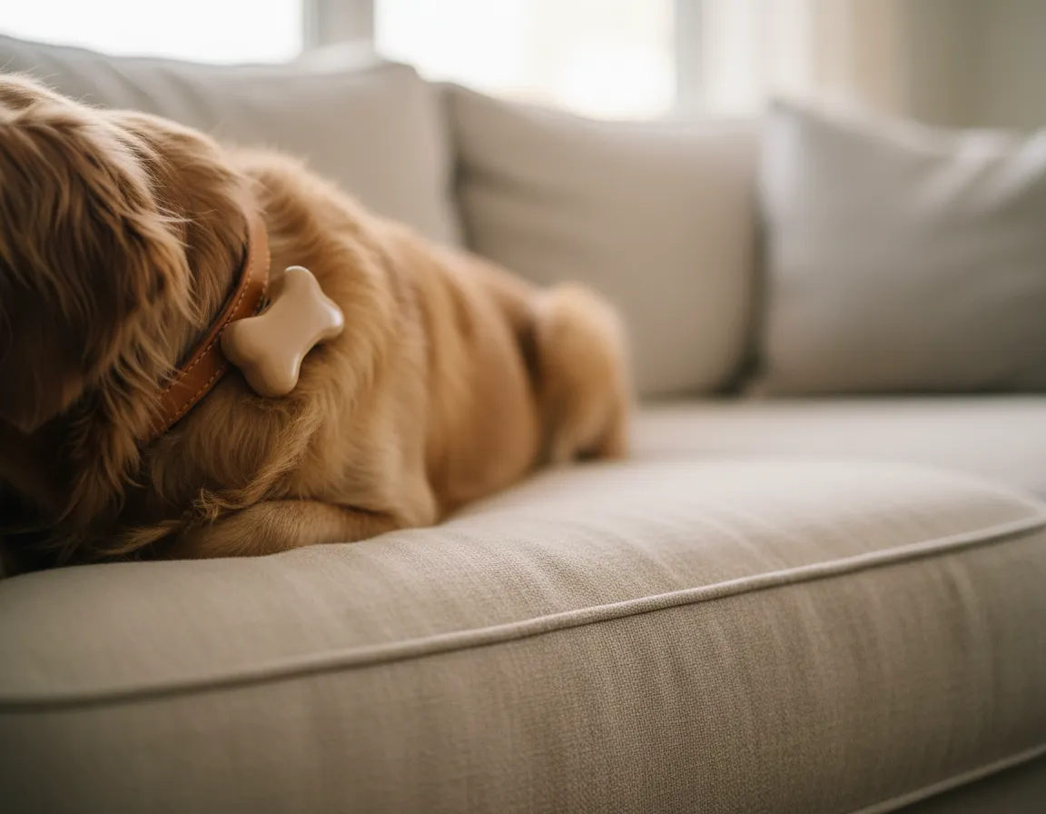 FitBark Activity Monitor on collar