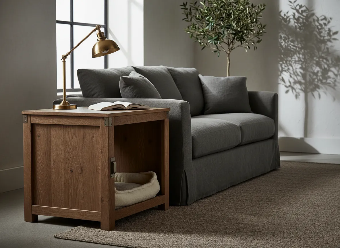 Premium Furniture Style Crate beside a sofa