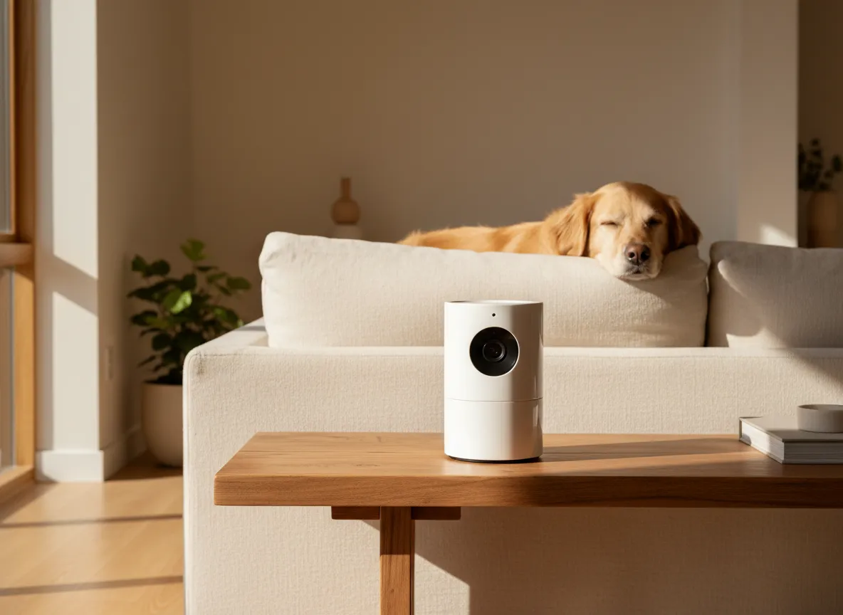 Furbo Dog Camera on a console