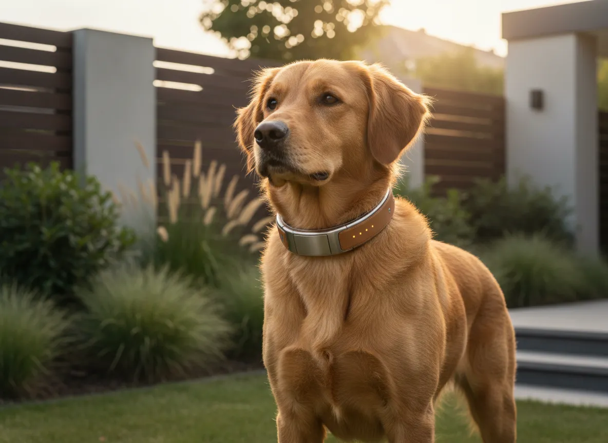 Halo Smart Collar on a dog outdoors