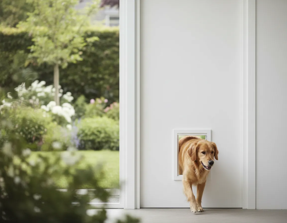 SureFlap Microchip Door installed on door