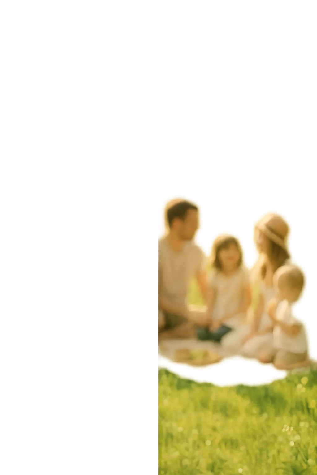 Composite showing spreadsheets fading into a peaceful family park scene