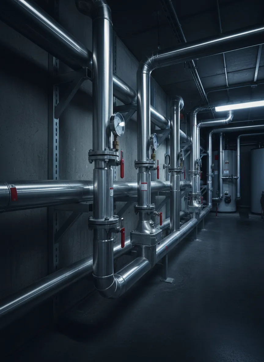Commercial plumbing facility infrastructure