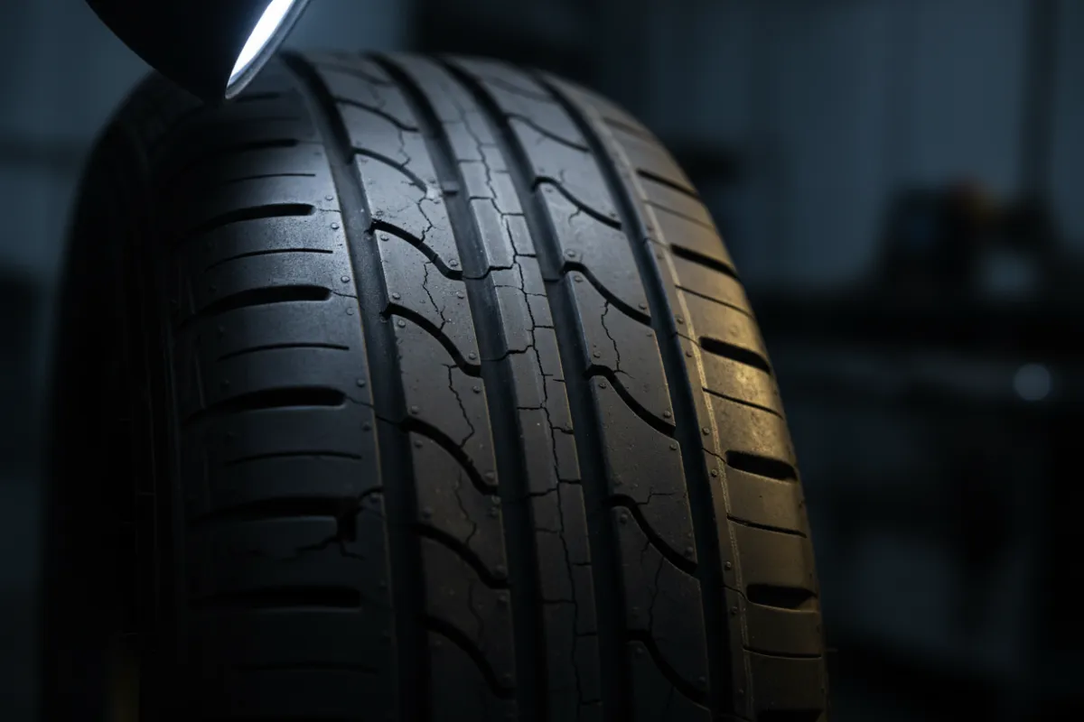 Cracks on tire sidewall