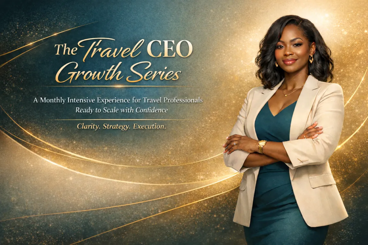 The Travel CEO Growth Series - Confident African American woman travel professional