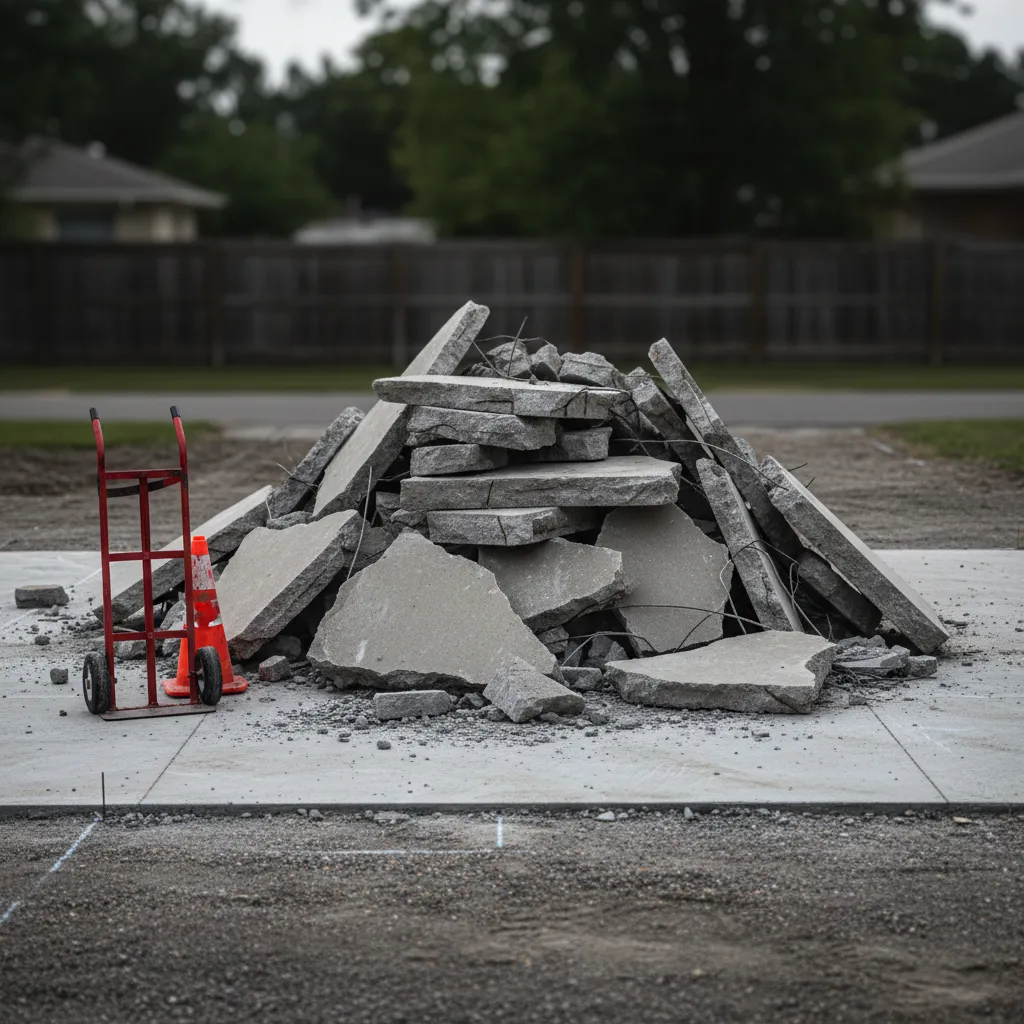 Driveway and Slab Debris