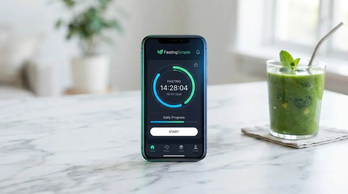 FastingSimple digital wellness habit and health analytics application interface