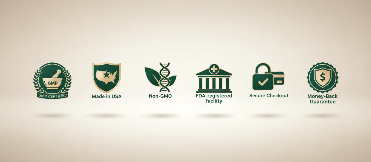 Secure checkout badges and trust signals