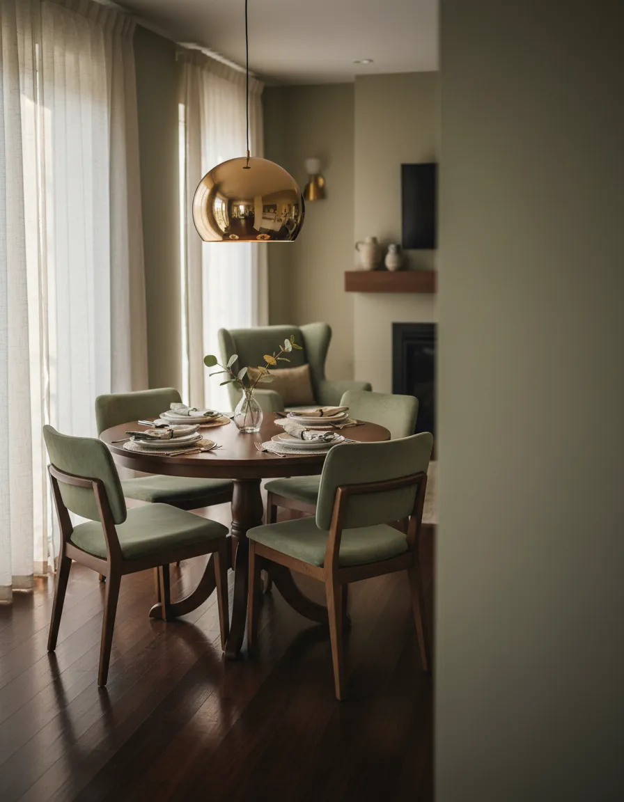 Beautifully appointed warm dining area in our residential home