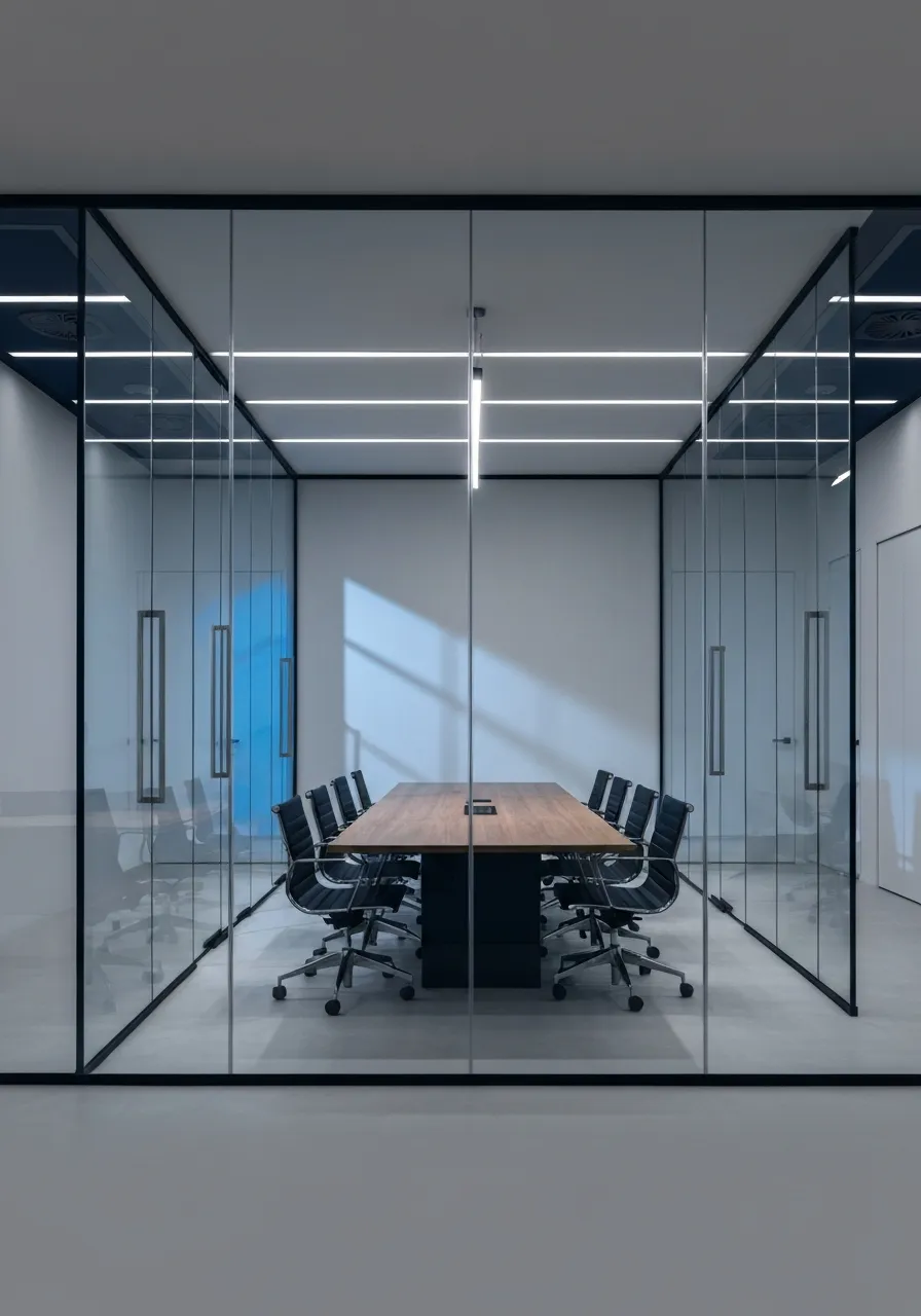 Professional corporate office setup reflecting institutional consulting