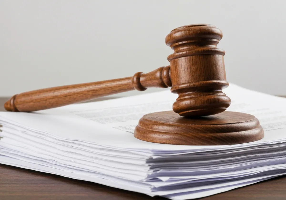 Gavel and legal documents