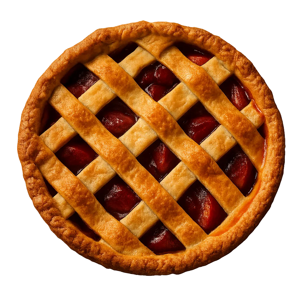 Handcrafted Dutch Apple Pie ready to bake at home with golden brown buttery lattice crust