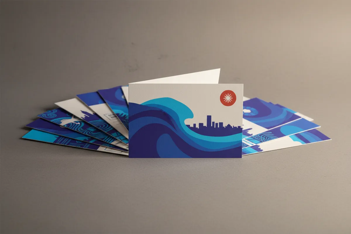 Salt Lake City Local Community Postcard Mockup