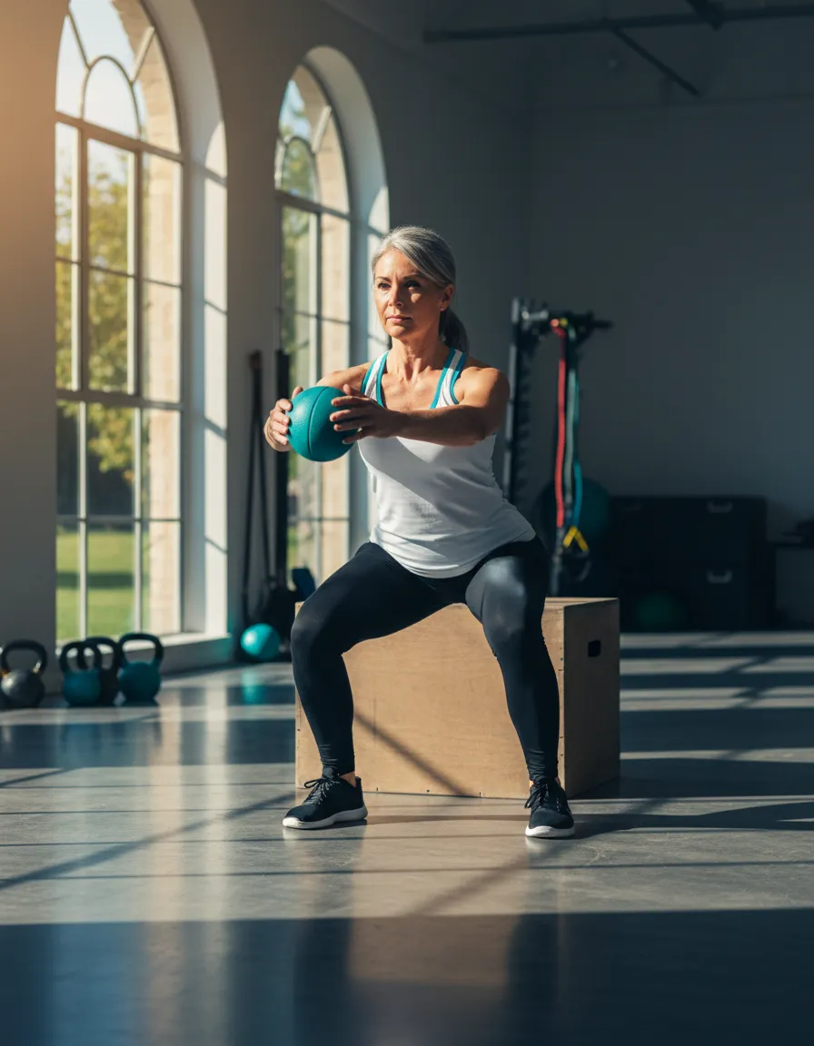 Older adult moving confidently