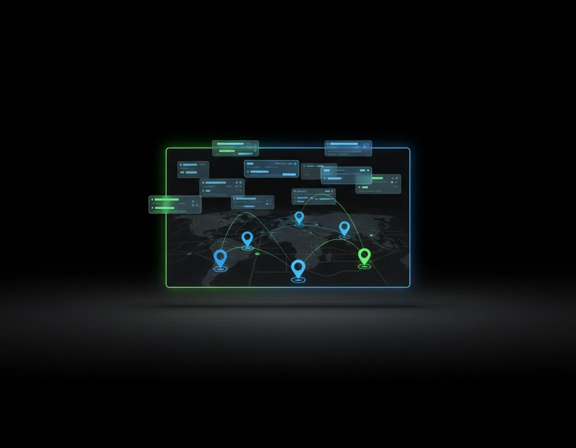Dashboard showing real-time job visibility and technician tracking