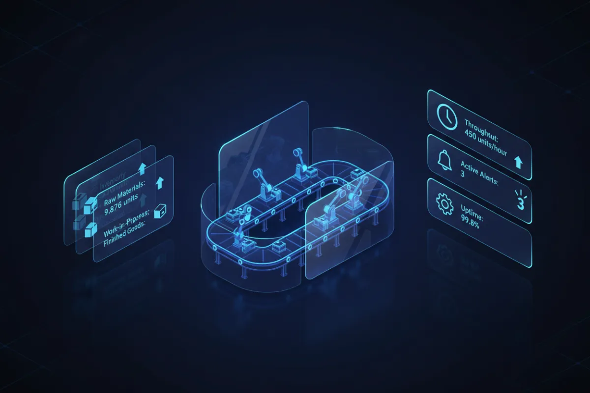 Manufacturing software illustration