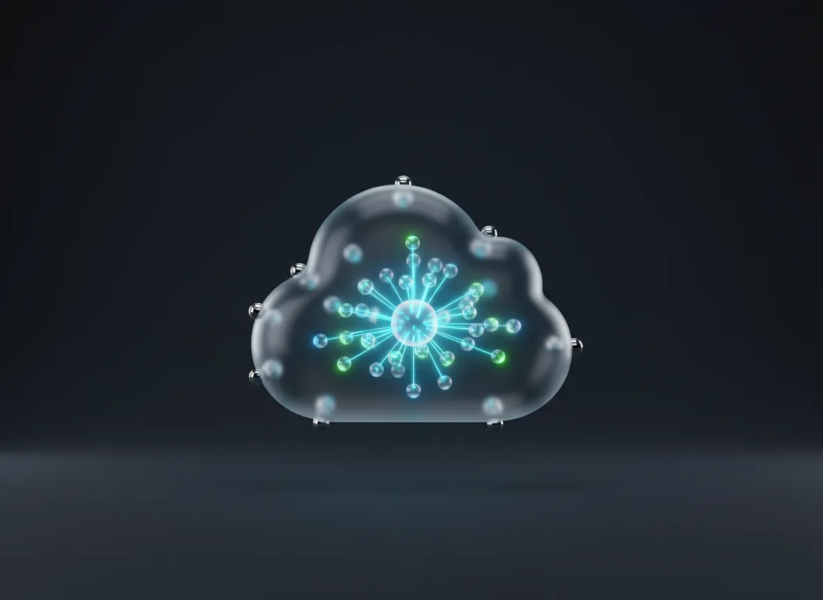 Frosted glassmorphism visualization of secure HTTPS network encryption
