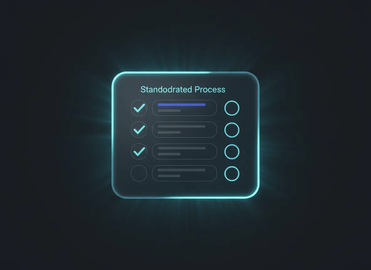 Quality control checklist automatically generated from an AI screen recording