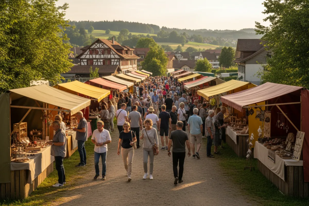 Ein quadratisches Bild eines alten Pergamentmanuskripts mit handgeschriebener deutscher Schrift, das auf einem Holztisch neben einer Feder und einem Tintenfass liegt. Sanftes natürliches Licht hebt die Textur des Papiers hervor und vermittelt ein Gefühl historischer Authentizität und Ehrfurcht vor dem Dokument.