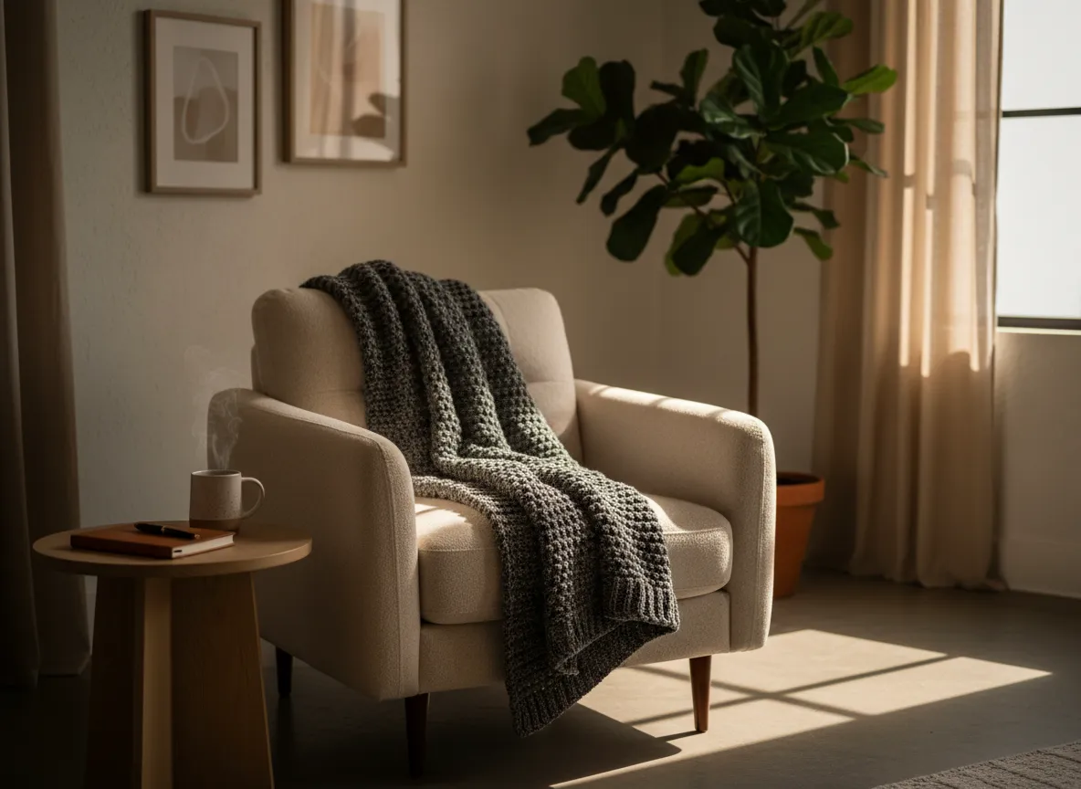 Warm counseling setting prepared by Assata