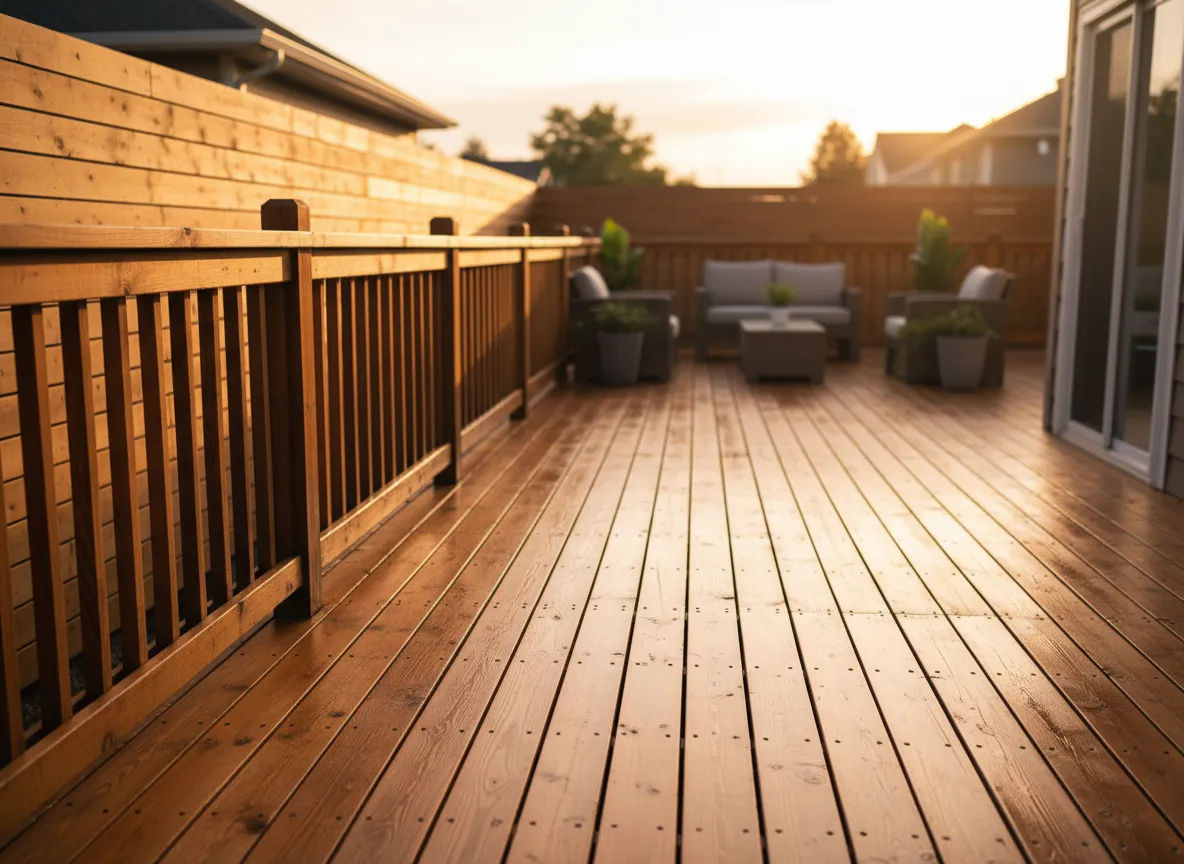 Deck and fence pressure washing and restoration