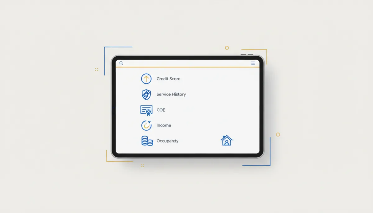 Illustrated VA loan checklist graphic