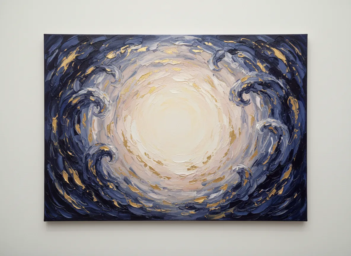 Storm-inspired artwork representing emotional journey