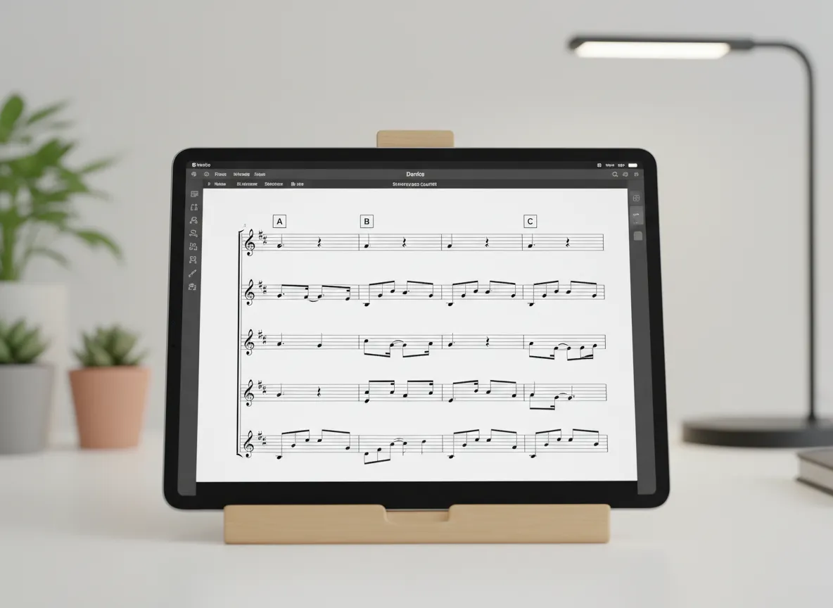 Dorico chamber music template preview