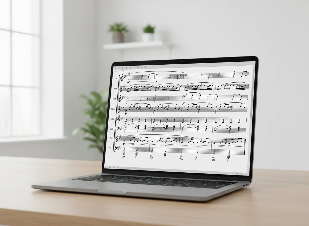 Dorico orchestral score template preview