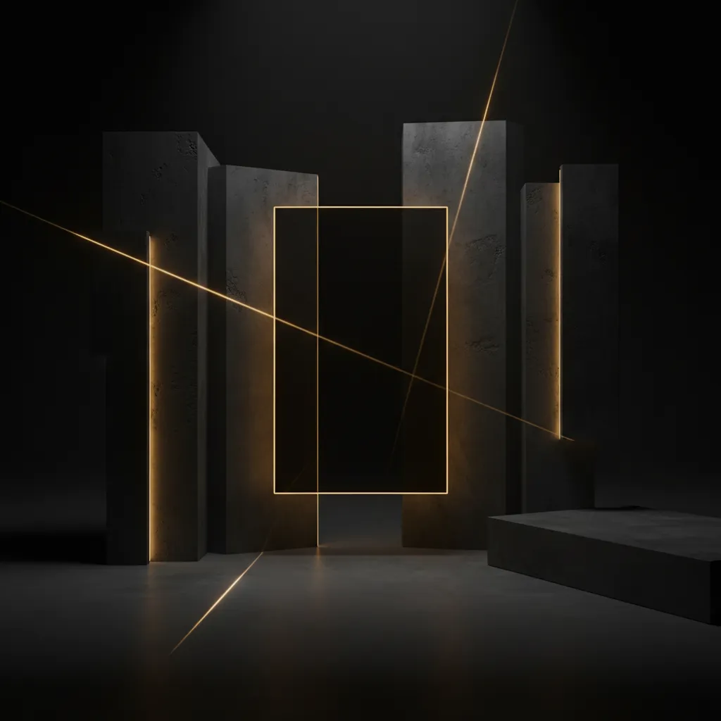 Premium tech aesthetic interface
