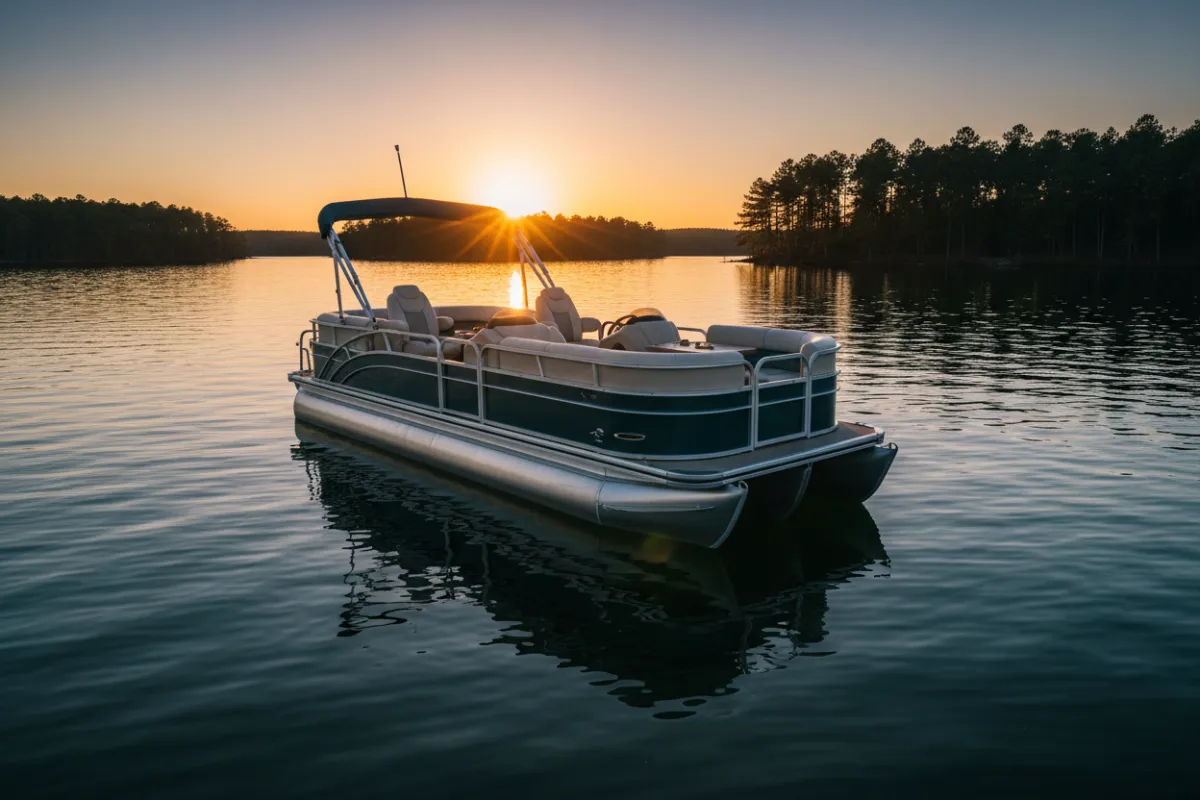 24ft Pontoon Boat on Broken Bow Lake