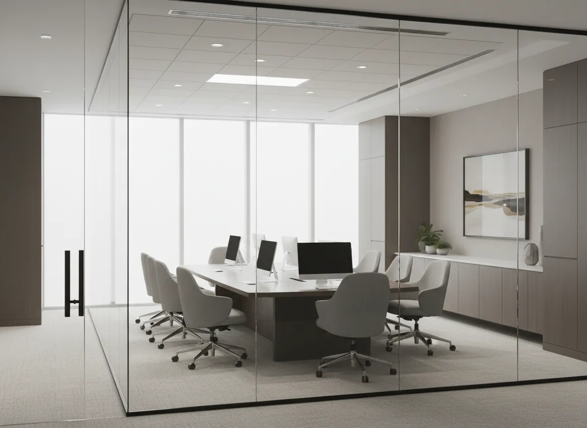Office conference room window film example