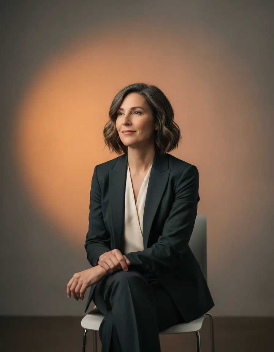 Lifestyle photo of a thoughtful woman