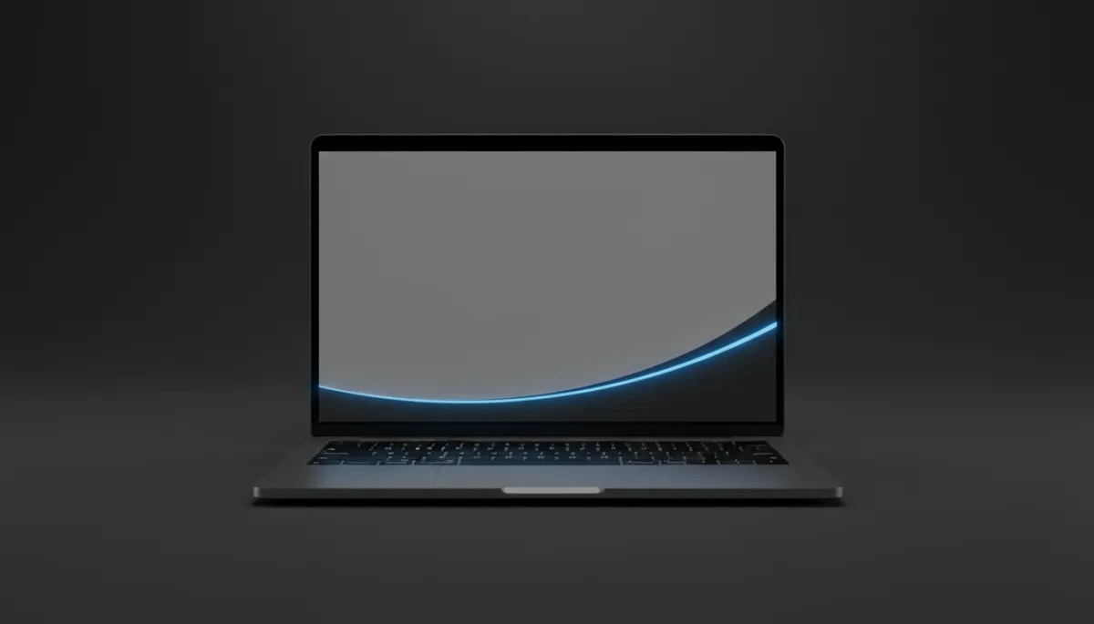 Laptop mockup (course modules interface)
