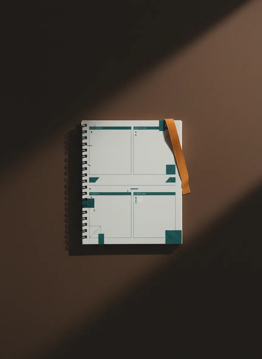 Printed workbook mockups