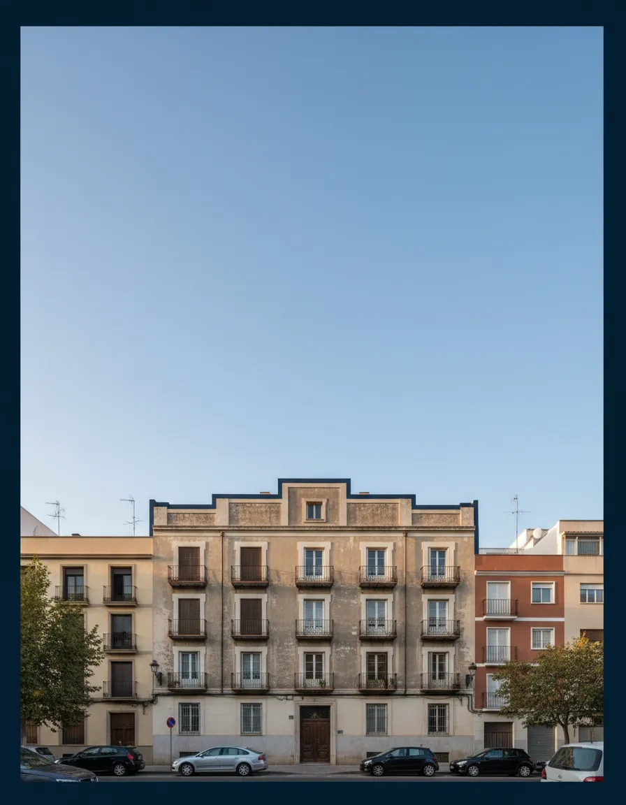 Edificio residencial recuperado tras desahucio por impago de rentas en Huelva