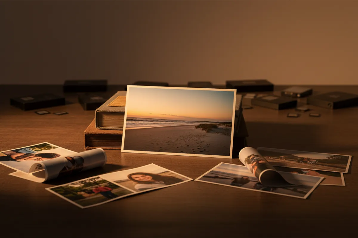 Fotografía impresa de alta calidad frente a archivos digitales perdidos