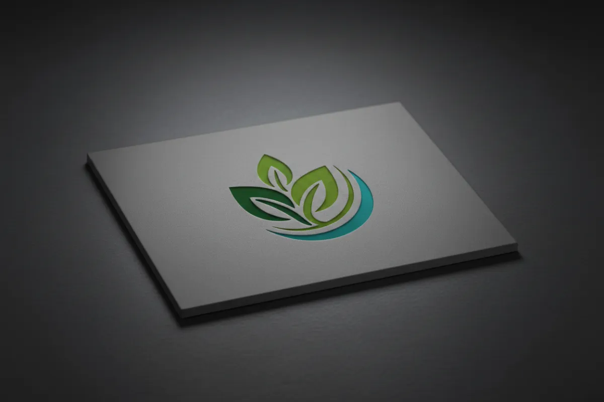 Mock logo for 'Green Events Ltd' shown on a neutral tile in the examples gallery.