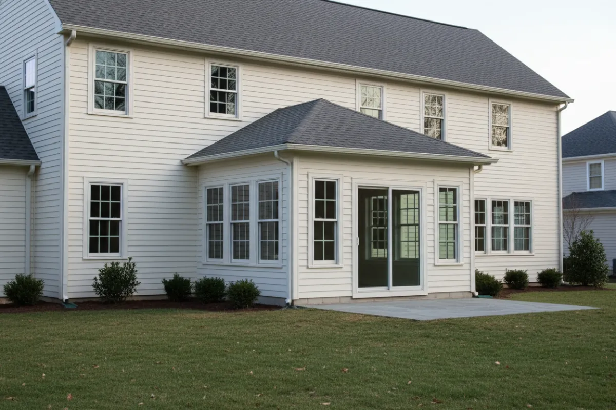 Home addition project exterior