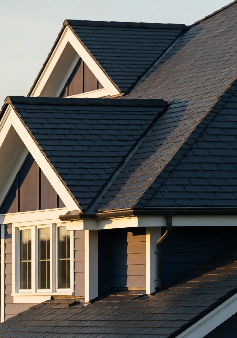 Pristine new roof installation by expert contractors