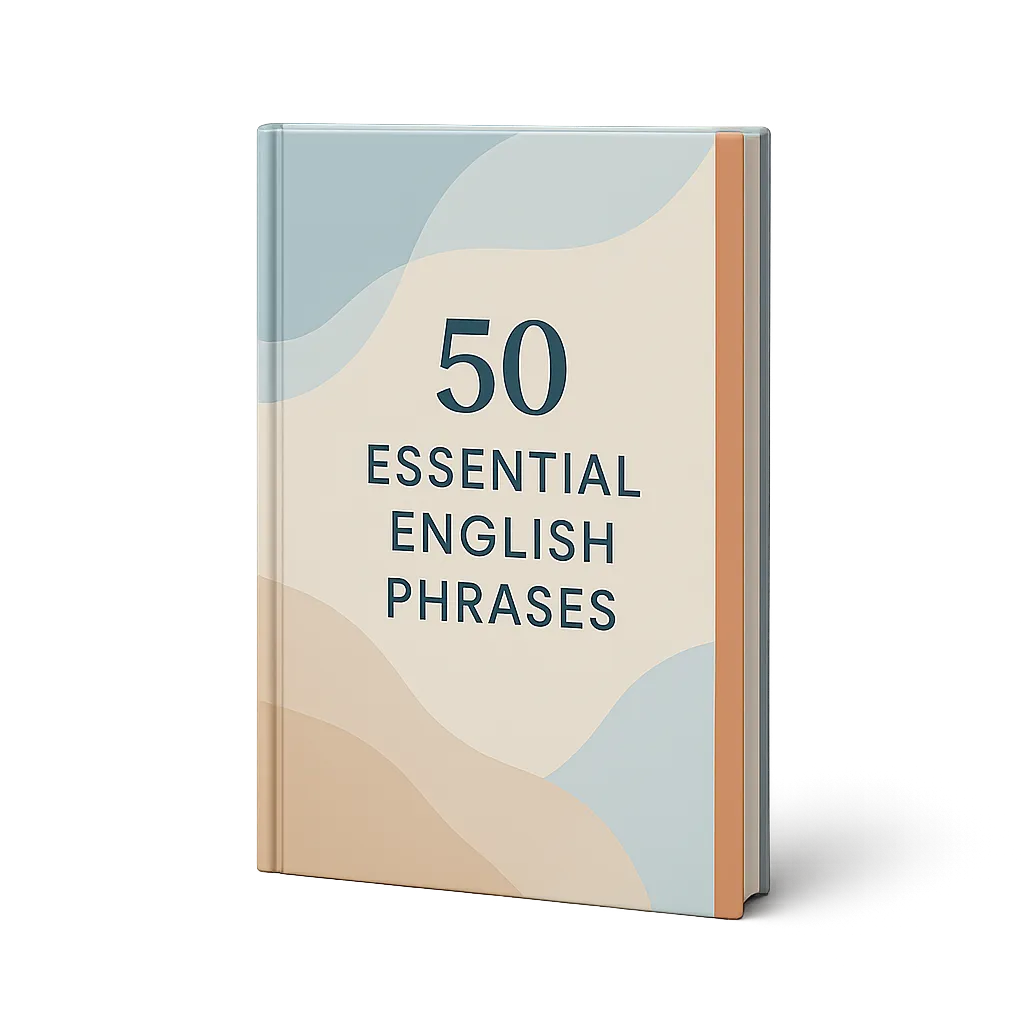 50 Essential English Phrases PDF Guide Cover