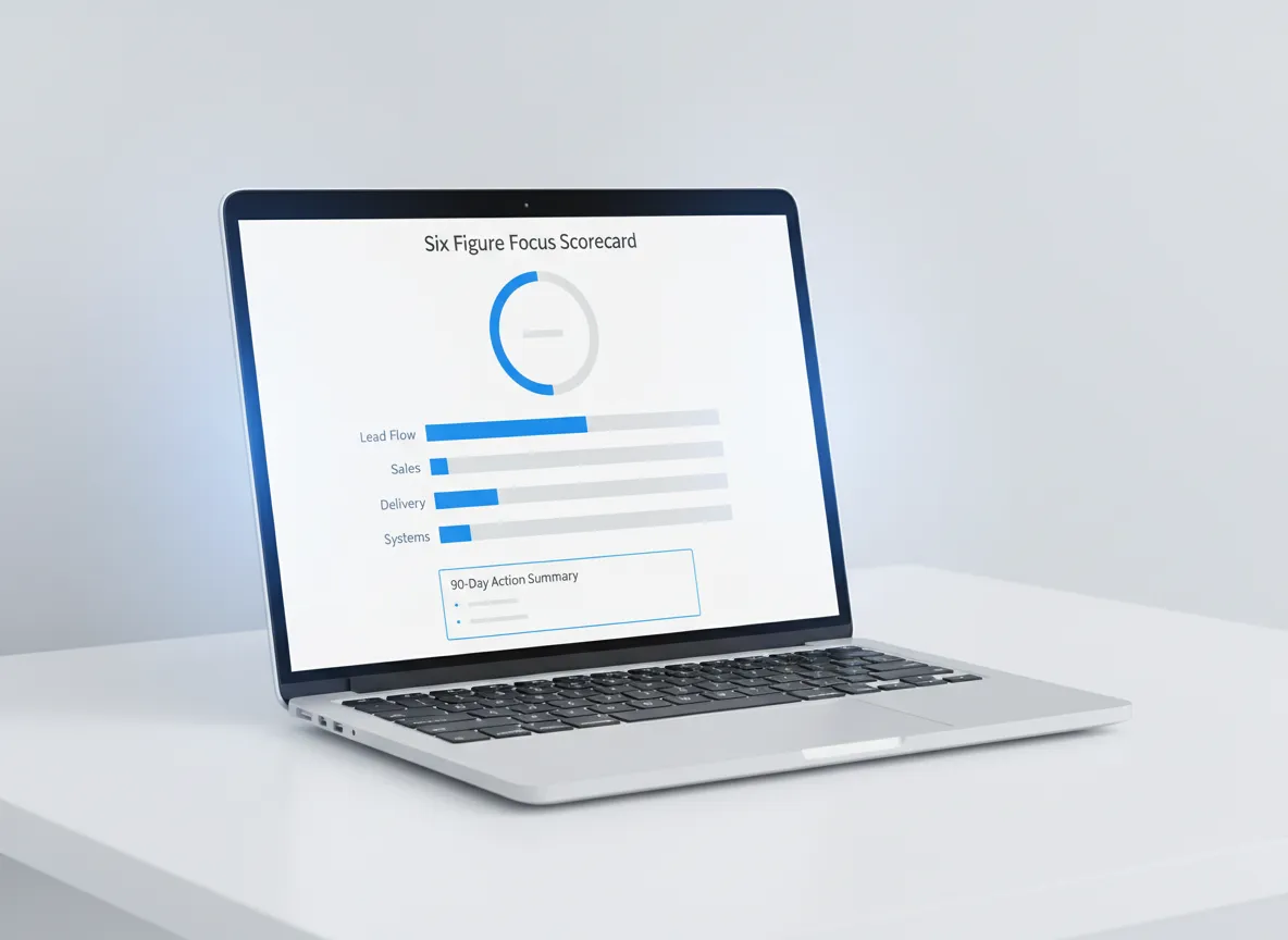 Six Figure Focus Scorecard sample report preview