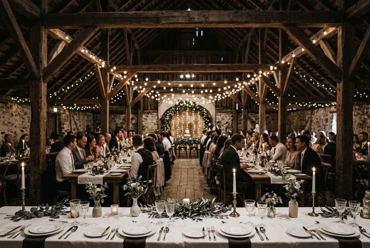 Scenic vineyard wedding venue overlooking the Blue Ridge Mountains