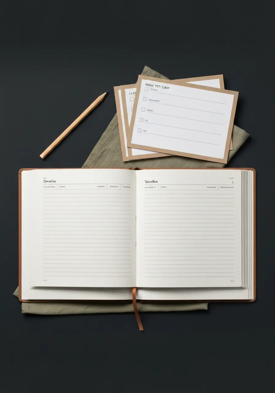 Guides and Checklists planning timelines and details